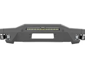 Rough Country Front Bumper High Clearance w/Black Series White DRL Cubes Ford Bronco 2021-2022