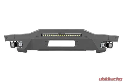 Rough Country Front Bumper High Clearance w/Black Series White DRL Cubes Ford Bronco 2021-2022 - 51078