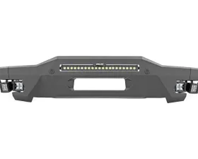 Rough Country Front Bumper High Clearance w/Black Series Amber DRL Cubes Ford Bronco 2021-2022
