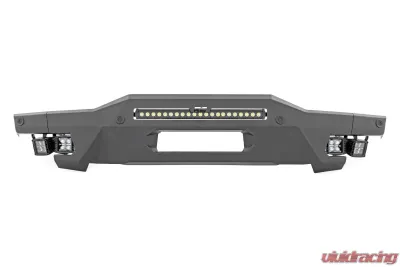 Rough Country Front Bumper High Clearance w/Black Series Amber DRL Cubes Ford Bronco 2021-2022 - 51079
