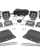 Rough Country Triple LED Fog Light Kit Black Series w/White DRL Ford Bronco 2021-2022                                     - 51087 - Image 6