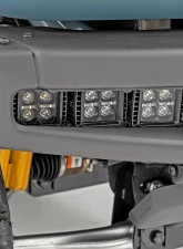 Rough Country Triple LED Fog Light Kit Black Series w/White DRL Ford Bronco 2021-2022                                     - 51087 - Image 2