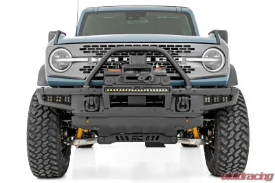 Rough Country Triple LED Fog Light Kit Black Series w/White DRL Ford Bronco 2021-2022 - 51087