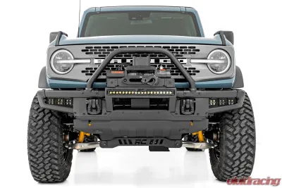 Rough Country High Winch Mount All Models 12000S 20" Black Single Row LED Ford Bronco 21-25 - 51098