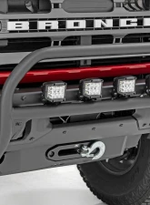 Rough Country Nudge Bar 20" BLK DRL Single Row LED OE Modular Steel Ford Bronco 21-25                                     - 51102 - Image 2
