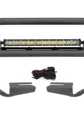 Rough Country Nudge Bar 20" Chrome Single Row LED OE Modular Steel Ford Bronco 21-25                                     - 51103 - Image 6