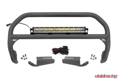 Rough Country Nudge Bar 20" Chrome Single Row LED OE Modular Steel Ford Bronco 21-25 - 51103