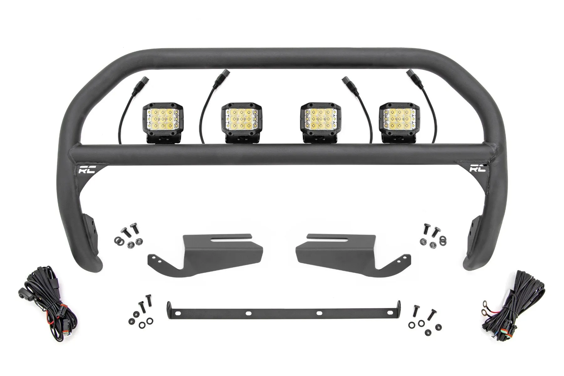 Rough Country Nudge Bar 3" Wide Angle Led x4 Oe Modular Steel Ford Bronco 21-25 - 51105