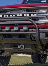 Rough Country Nudge Bar for Ford Bronco 2021-2025, 3" Wide Angle LED, Steel Construction                                     - 51105 - Image 6