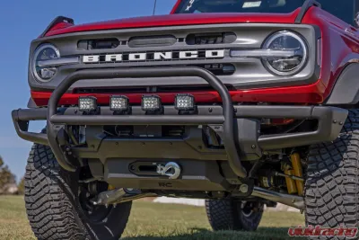 Rough Country Nudge Bar for Ford Bronco 2021-2025, 3" Wide Angle LED, Steel Construction - 51105