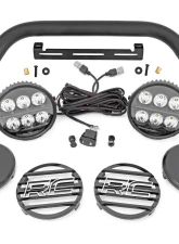 Rough Country Safari Bar 6.5" Round LED Steel for Ford Bronco 4WD 2021-2025                                     - 51113 - Image 6