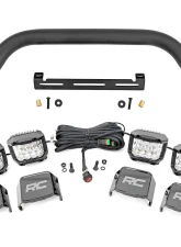 Rough Country Safari Bar 3" OSRAM Quad Wide Steel for Ford Bronco 2021-2025                                     - 51115 - Image 3