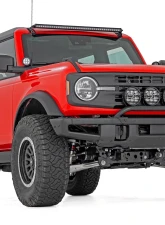 Rough Country Light Bar Mount for 2021-2024 Ford Bronco, 6.5" Round LED, Steel Construction                                     - 51137 - Image 3