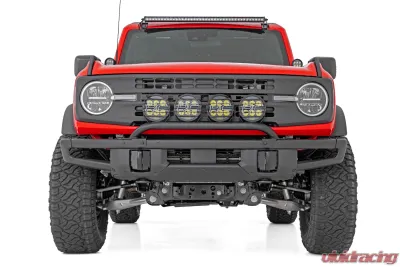 Rough Country Light Bar Mount for 2021-2024 Ford Bronco, 6.5" Round LED, Steel Construction - 51137