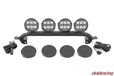 Rough Country Light Bar Mount for 2021-2024 Ford Bronco, 6.5" Round LED, Steel Construction - 51137