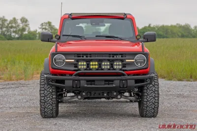 Rough Country Light Bar Mount for 2021-2024 Ford Bronco, 6.5" Round LED, Steel Construction - 51137