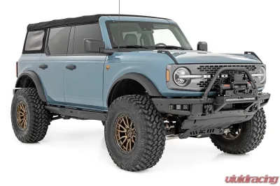 Rough Country LED Light Kit Fog Mount Triple 2" Black Pair Spot | Flood for Ford Bronco 21-25 - 51140