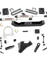 Rough Country 6" Lift Kit Diesel V2 Monotube Shocks w/Factory Rear Overload Springs 3.5in Ford F-250 Super Duty F-350 Super Duty 2017-2022                                     - 51270 - Image 6