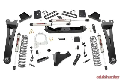 Rough Country 6" Lift Kit Diesel V2 Monotube Shocks w/Factory Rear Overload Springs 3.5in Ford F-250 Super Duty F-350 Super Duty 2017-2022 - 51270