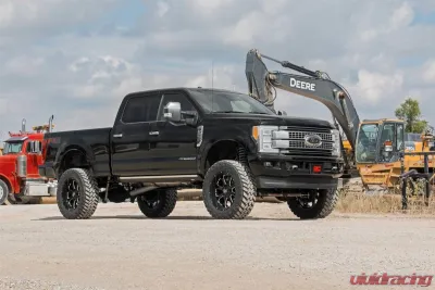 Rough Country 6" Lift Kit Diesel w/V2 Monotube Shocks 4in w/Factory Rear Overload Springs Ford F-250 Super Duty F-350 Super Duty 2017-2022 - 51770
