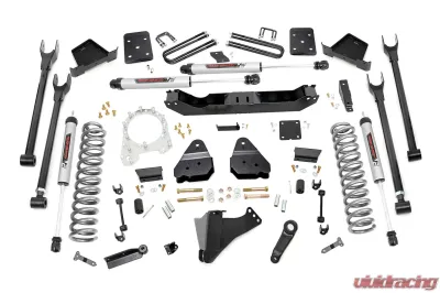 Rough Country 6" Lift Kit Diesel V2 Monotube Shocks 3.5in without Front Driveshaft , without Factory Rear Overload Springs Ford F-250 Super Duty F-350 Super Duty 2017-2022 - 52670