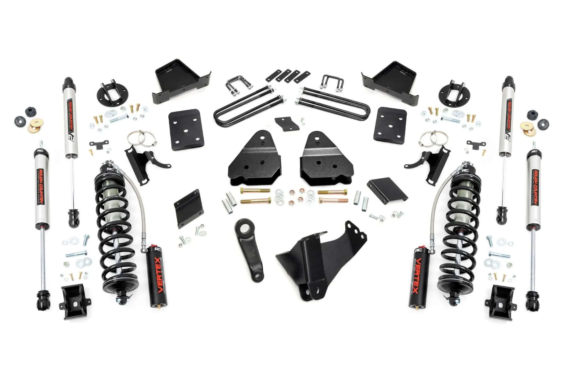 Rough Country 4.5" Lift Kit No OVLD C/O V2 Ford F-250 Super Duty 4WD 15-16 - 53458