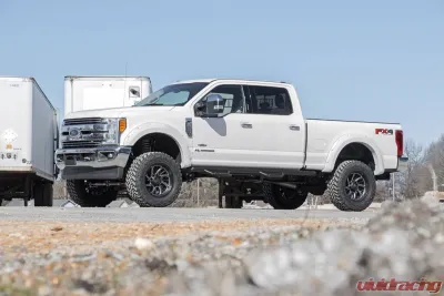 Rough Country 4.5" Coilover Conversion Lift Kit w/3.5" Axle & Vertex Adjustable Rear Shocks Ford Super Duty 4WD 2017-2022 - 55057