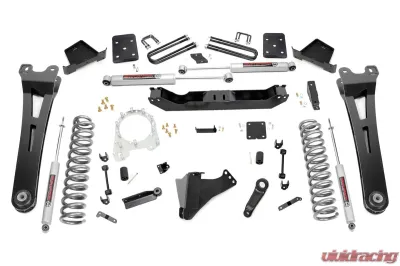 Rough Country 6" Lift Kit Diesel N3 Shocks without Factory Rear Overload Springs 3.5in Ford F-250 Super Duty F-350 Super Duty 2017-2022 - 55630