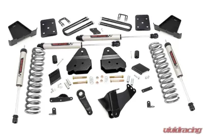 Rough Country 4.5" Lift Kit Diesel V2 Monotube Shocks w/Factory Rear Overload Springs Ford F-250 Super Duty 2015-2016 - 56770