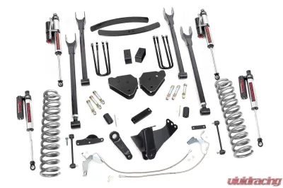 Rough Country 6" Lift Kit 4-Link Gas w/Vertex Reservoir Ford F-250 Super Duty F-350 Super Duty 2008-2010 - 58850