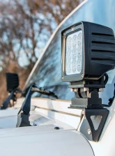 Rough Country Lower Windshield Light Mounts Jeep Wrangler JK 2007-2018                                     - 6004 - Image 5
