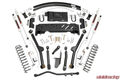 Rough Country 4.5" Lift Kit Long Arm AAL NP242 M1 Jeep Cherokee XJ 4WD 84-01 - 61640