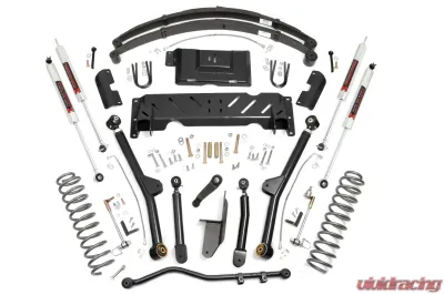 Rough Country 4.5" Lift Kit Long Arm RR Leafs NP242 M1 Jeep Cherokee XJ 84-01 - 61740