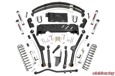 Rough Country 4.5" Lift Kit Long Arm RR Leafs NP242 V2 Jeep Cherokee XJ 84-01 - 61770