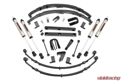 Rough Country 4" Lift Kit Power V2 Monotube Jeep Wrangler YJ 1987-1995 - 62070