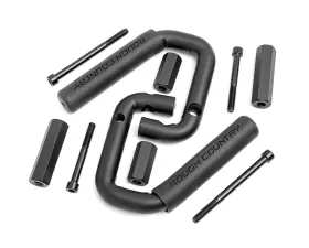 Rough Country Solid Steel Front Grab Handles Pair Jeep Wrangler 2007-2018