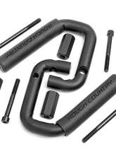 Rough Country Solid Steel Front Grab Handles Pair Jeep Wrangler 2007-2018                                     - 6501 - Image 3