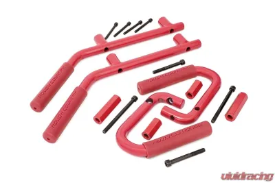 Rough Country Grab Handles Steel FR & RR Red - 6503RED