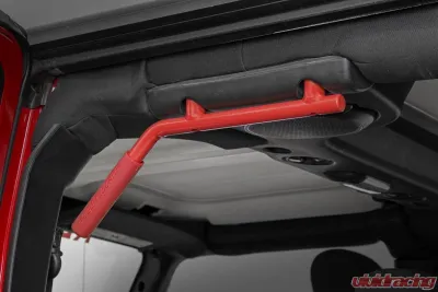 Rough Country Grab Handles Steel FR & RR Red - 6503RED