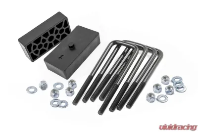 Rough Country 1.5" Block and U-Bolt Kit Chevy Silverado 2500 HD 3500 HD GMC Sierra 2500 HD 3500 HD 2WD | 4WD 2011-2019 - 6551