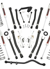 Rough Country 4" Lift Kit X-Series M1 Jeep Wrangler JK 4WD 2007-2018                                     - 67340 - Image 4