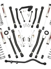Rough Country 4" Lift Kit X-Series w/V2 Monotube Shocks Jeep Wrangler JK Unlimited 2WD 4WD 2007-2018                                     - 67470 - Image 6