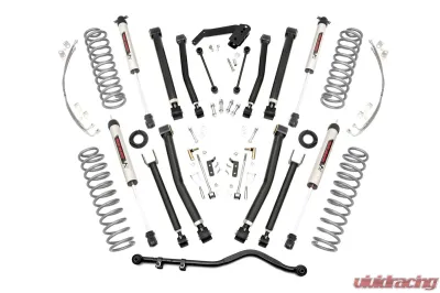 Rough Country 4" Lift Kit X-Series w/V2 Monotube Shocks Jeep Wrangler JK Unlimited 2WD 4WD 2007-2018 - 67470