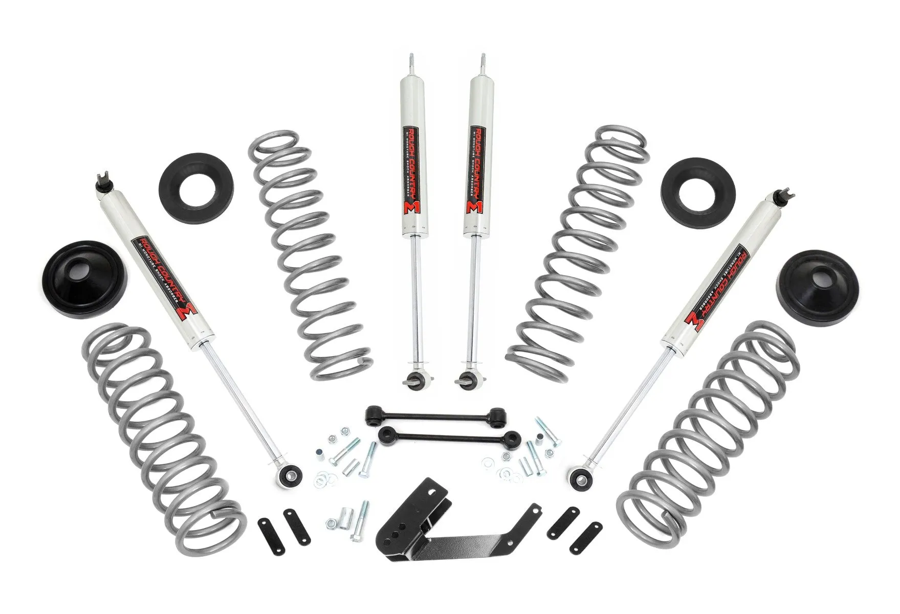 Rough Country 3.25" Lift Kit M1 Jeep Wrangler JK 4WD 2007-2018 - 67640