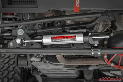 Rough Country Jeep Vertex Pass-Through Steering Stabilizer 07-18 Wrangler JK - 680900