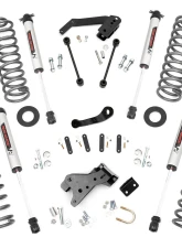 Rough Country 4" Lift Kit w/V2 Monotube Shocks Jeep Wrangler JK Unlimited 2WD 4WD 2007-2018                                     - 68170 - Image 6