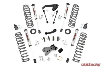 Rough Country 4" Lift Kit w/V2 Monotube Shocks Jeep Wrangler JK 2 Door 2007-2018 - 68270