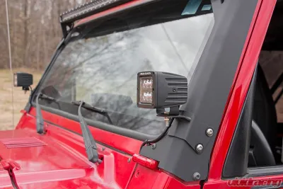 Rough Country Lower A-Pillar Light Mounts Jeep Wrangler TJ 1997-2006 - 70046