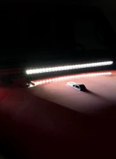 Rough Country 2" LED Lower Windshield Kit Black Series w/White DRL Jeep Gladiator JT Wrangler JL 2 Door Wrangler JL Unlimited 2018-2022                                     - 70052DRL - Image 4