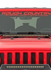 Rough Country 2" LED Lower Windshield Kit Black Series w/White DRL Jeep Gladiator JT Wrangler JL 2 Door Wrangler JL Unlimited 2018-2022                                     - 70052DRL - Image 5